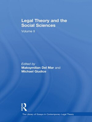 cover image of Legal Theory and the Social Sciences